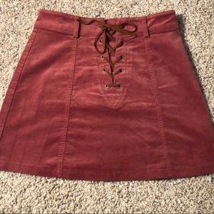 Forever 21 lace up skirt